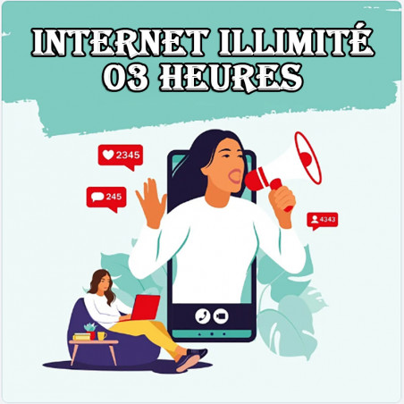 Surfer en illimité sur Internet pendant 3h.